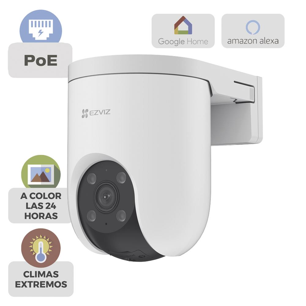Cámara PT PoE / 3 Megapixel / PoE / Movimiento Panorámico de 360° / Preset / Seguimiento Inteligente