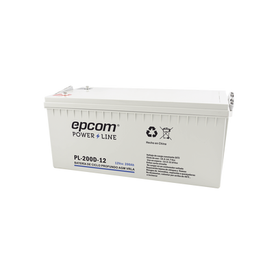 [PL-200-12] Batería 12V @ 200 Ah / AGM-VRLA / Uso en Aplicación Fotovoltaica /Terminales Tipo Tornillo HEX M6