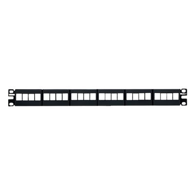 Panel de parcheo de Modular (110) UTP de 24 puertos Cat6