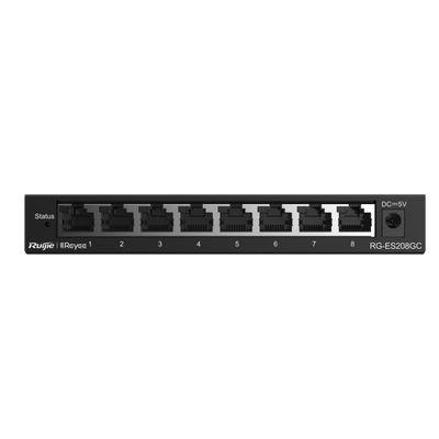 [RG-ES208GC] Switch Administrable con 8 Puertos Gigabit